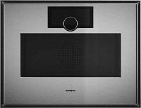 Gaggenau GM451120 — Комбинированный духовой шкаф с микроволнами Петли двери слева, нержавеющая сталь за дымчатым стеклом